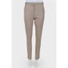 Classic brown wool trousers