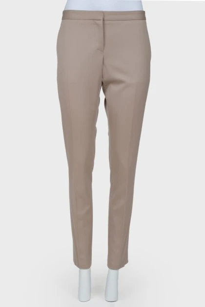 Classic brown wool trousers