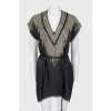Metallic sequins tunic