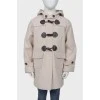Milk colored children's coat