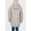 Milk colored children's coat
