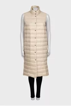 Wool coat with a buttoned vest