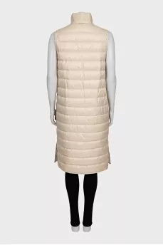 Wool coat with a buttoned vest