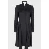 Wool hidden buttons coat