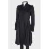Wool hidden buttons coat