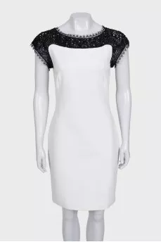 White lace dress with tag