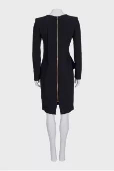 Black dress with blue inserts