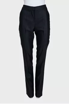 Pinstripe wool trouser suit
