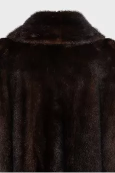 Шуба прямого крою на гачки