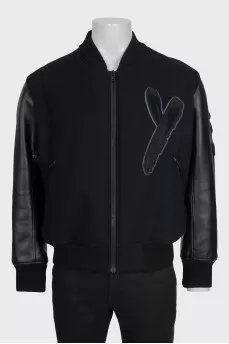 Men's Letterman Bomber Jacket