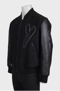 Men's Letterman Bomber Jacket