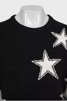 Black sweater with a print