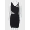 Black dress with lace inserts