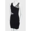 Black dress with lace inserts