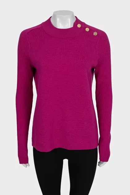 Purple slim-fit jumper