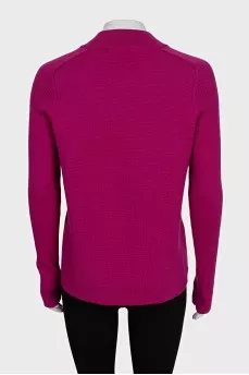 Purple slim-fit jumper