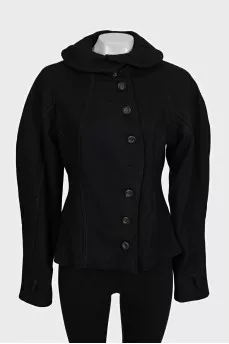 Fitted button-down jacket