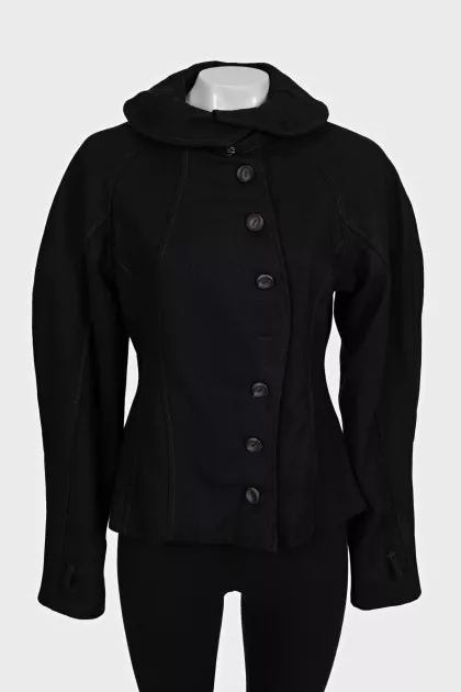 Fitted button-down jacket