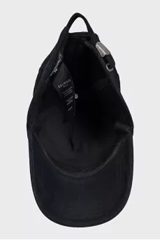 Black cap with gold embroidery
