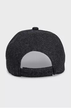 Men's dark gray cap with logo