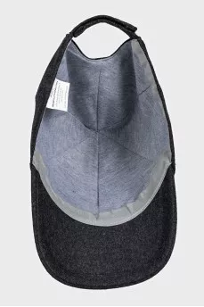 Men's dark gray cap with logo