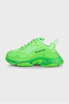 Bright green Triple S sneakers