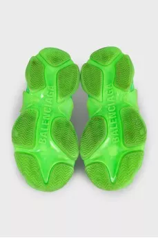 Bright green Triple S sneakers