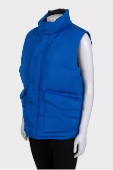 Insulated vest with patch pockets