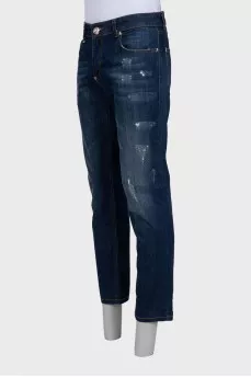 Мужские синие джинсы boot cut