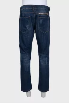Мужские синие джинсы boot cut