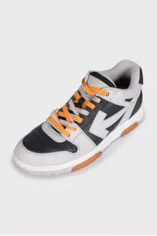Out Of Office Leather Combo Sneakers