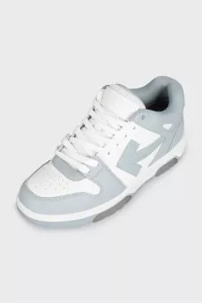 Out of Office two-tone leather sneakers