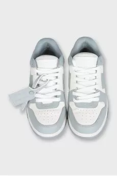 Out of Office two-tone leather sneakers