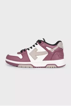 Out of Office leather sneakers with logo