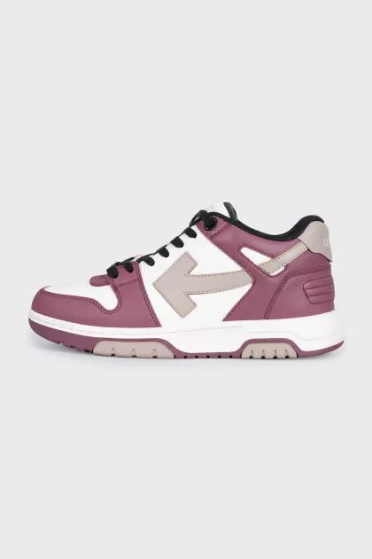 Out of Office leather sneakers with logo