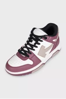 Out of Office leather sneakers with logo