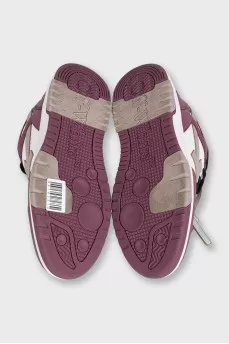 Out of Office leather sneakers with logo