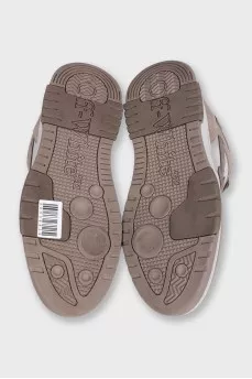 Brown high-top sneakers from Out Of Office