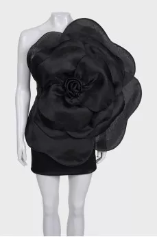 Black Camellia Lisa Dress