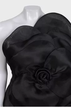 Black Camellia Lisa Dress