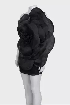 Black Camellia Lisa Dress
