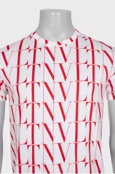 Men's T-shirt with a signature bright print