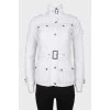 White jacket on the belt