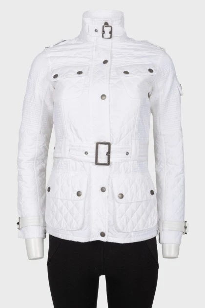 White jacket on the belt