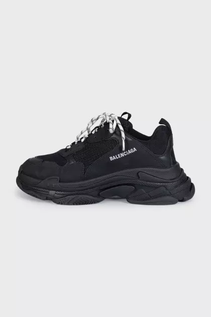 Мужские кроссовки Triple S черного цвета
