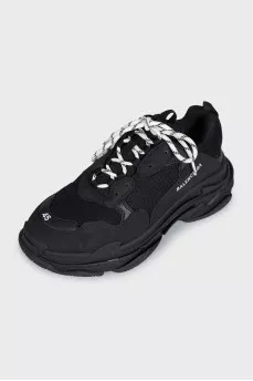 Мужские кроссовки Triple S черного цвета