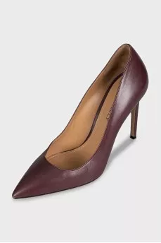 Smooth leather pumps