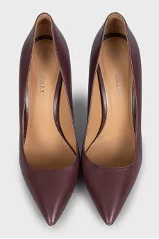 Smooth leather pumps