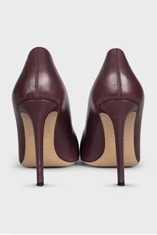 Smooth leather pumps