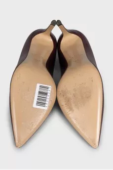 Smooth leather pumps